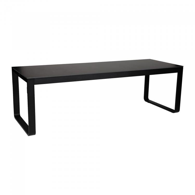 Maramo Klapptisch Flow Dinner, Aluminium - Melamin, schwarz - 180 x 80 x 74 cm