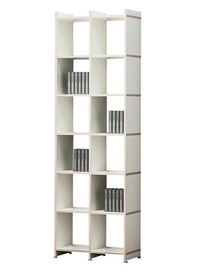 Mocoba 6 x 2 Regal mit Aufsätzen