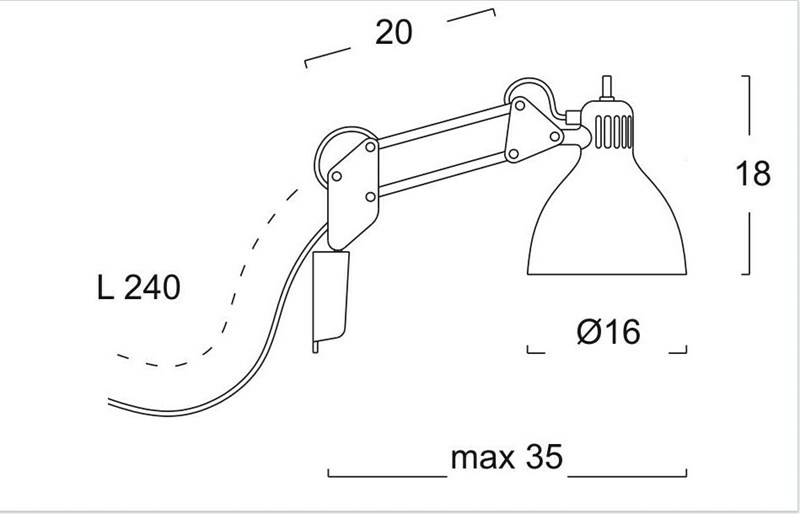 Light-Point Archi W1 Wandleuchte