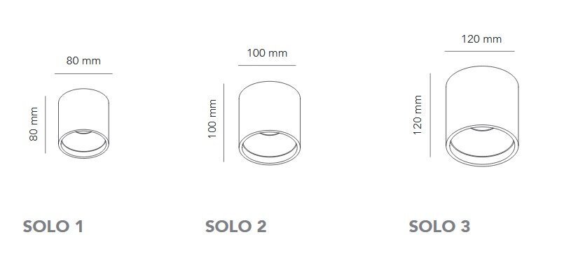 Light-Point Solo Round Deckenleuchten