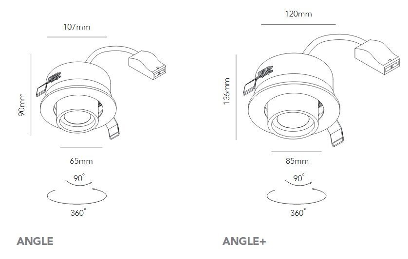 Light-Point Angle Downlight Deckenleuchten