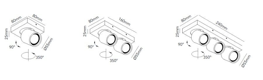 Light-Point Focus Mini Deckenleuchten