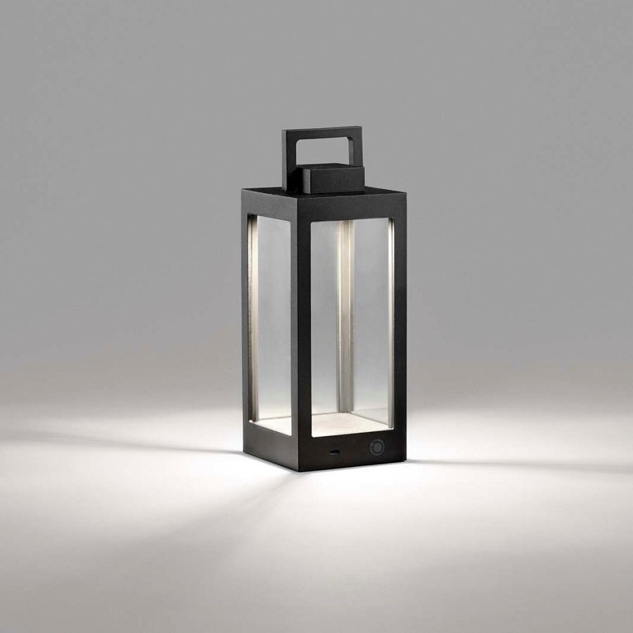 Light-Point Lantern Table T1 Black - 100 x 100 x 240mm