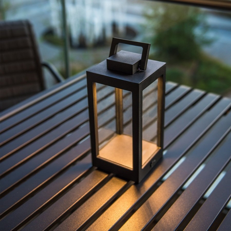 Light-Point Lantern Table T1 Black - 100 x 100 x 240mm