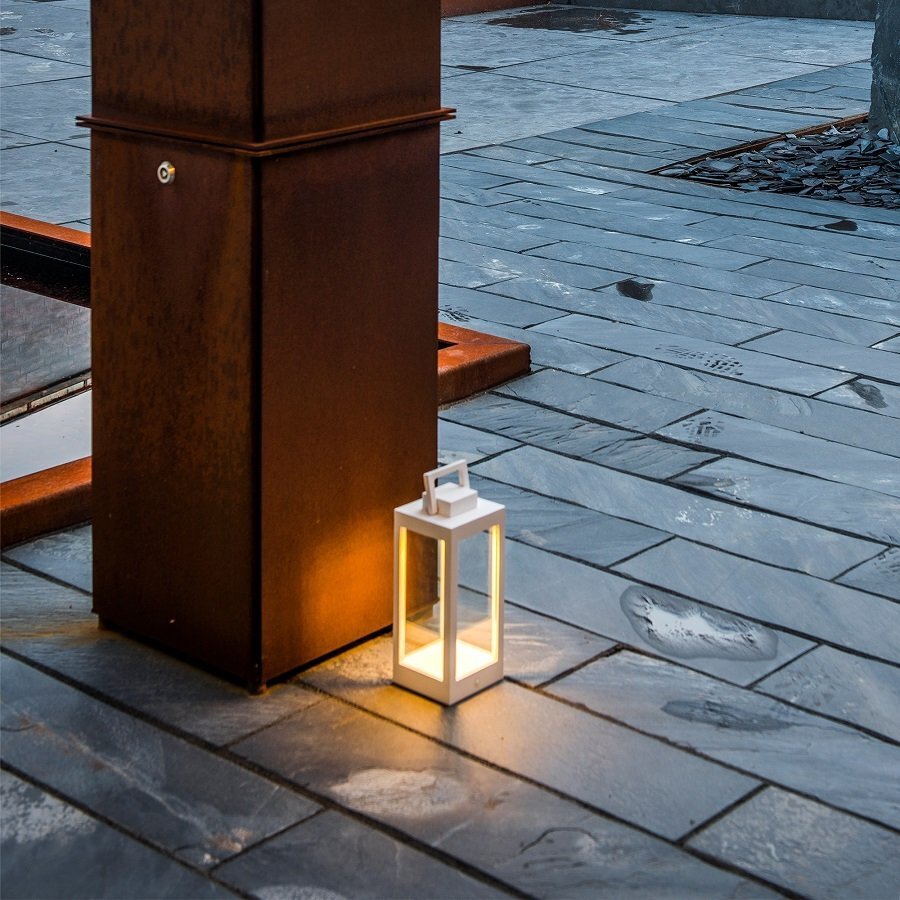 Light-Point Lantern Table T1 White - 100 x 100 x 240mm