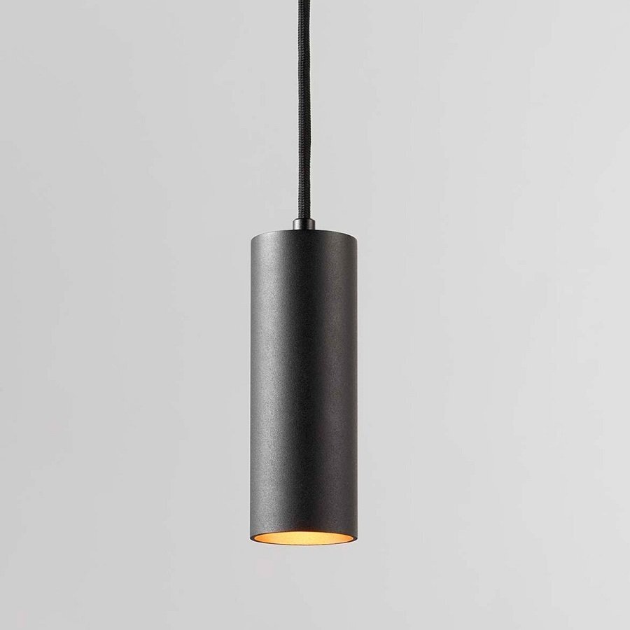 Light-Point Zero S1 Black/Gold - Ø70 x 200mm