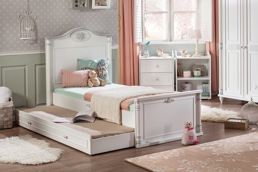 Marisil Romantic Mitwachsendes Babybett 80 x 180 cm