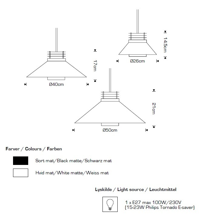 CPH Lighting Basic Pendel Hvid 400
