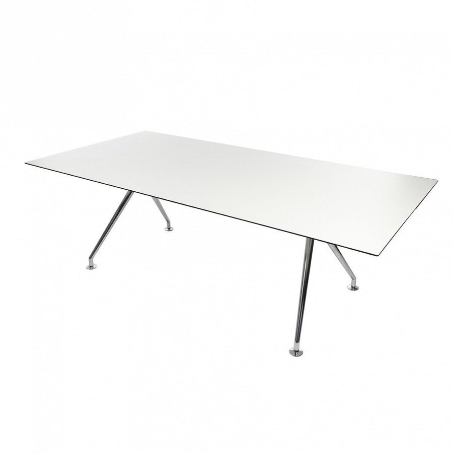 Wagner W-Table Konferenztisch Rechteckig - Weiss / Laminat