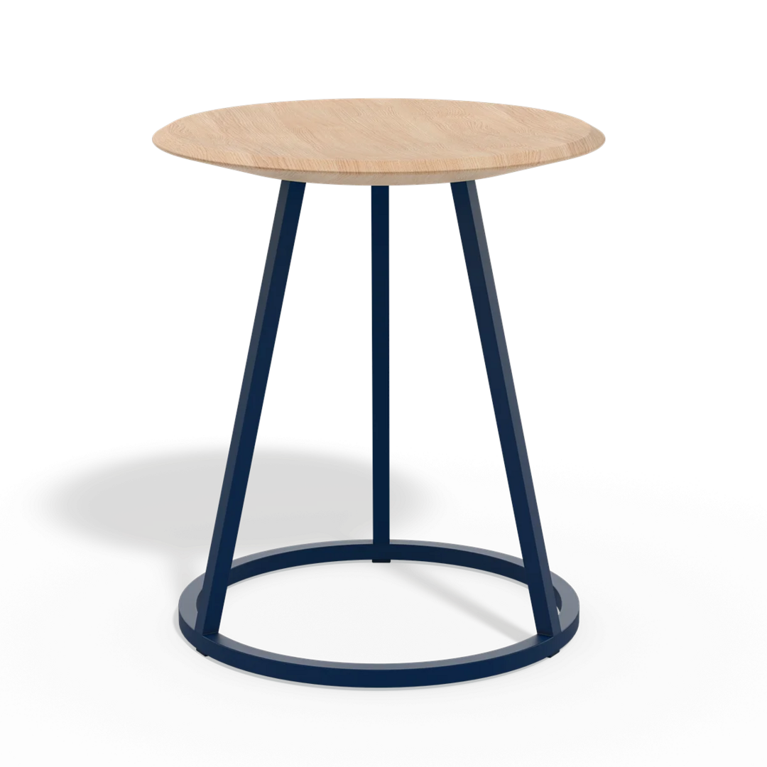 Harto Stool Gustave: Natural Oak-Blue