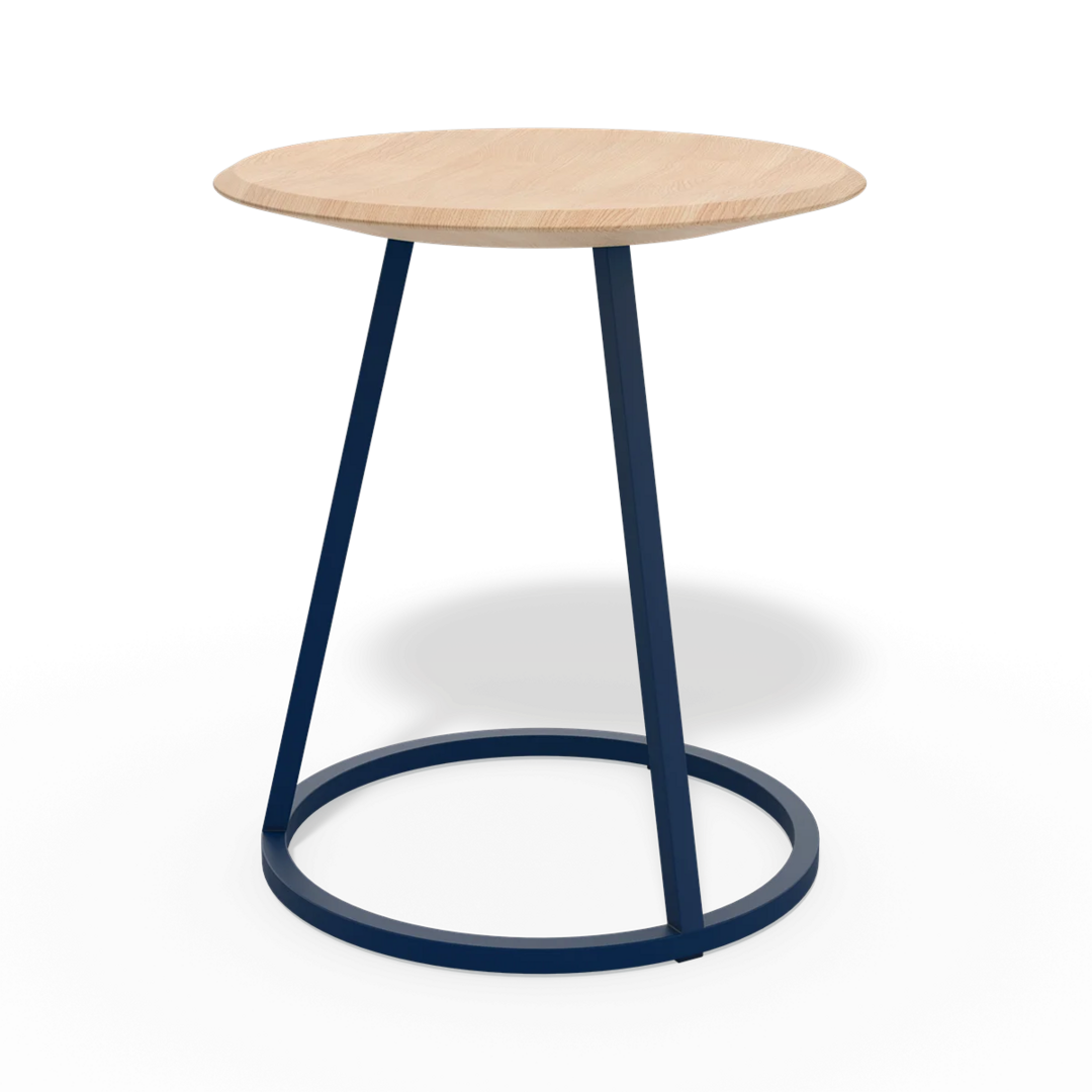 Harto Stool Gustave: Natural Oak-Blue