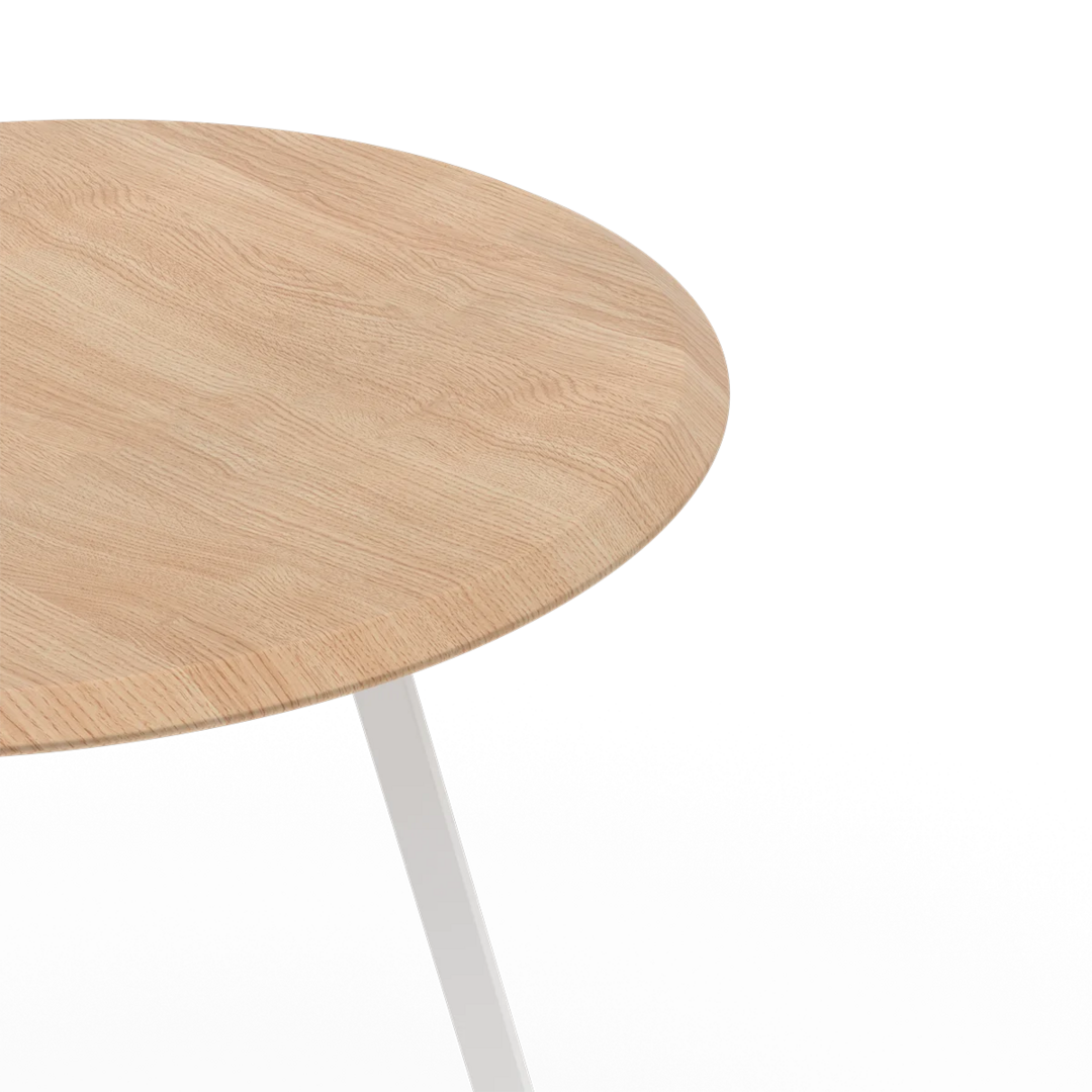 Harto Stool Gustave: Natural Oak-White