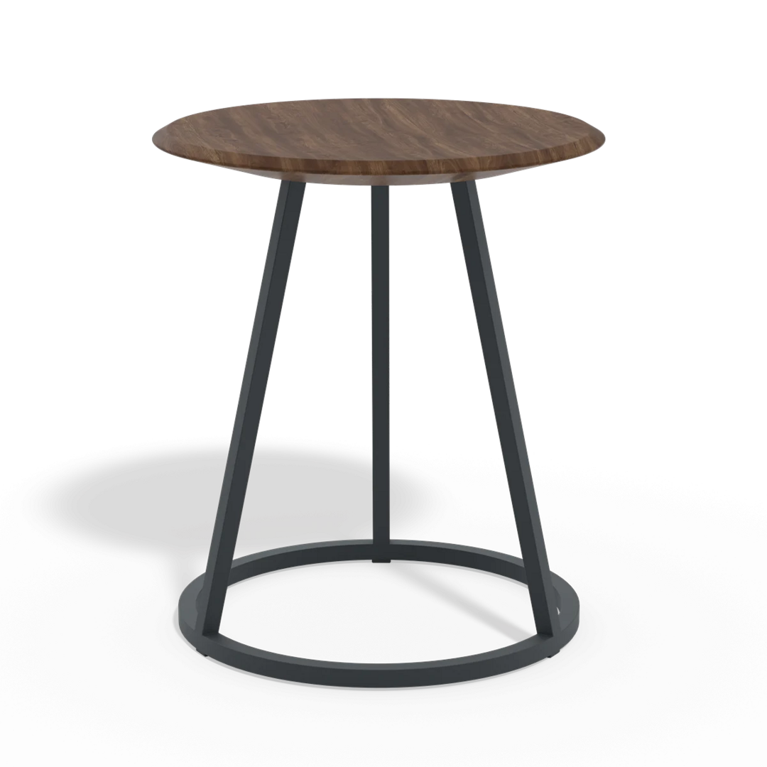 Harto Stool Gustave: Natural Walnut-Slate Grey