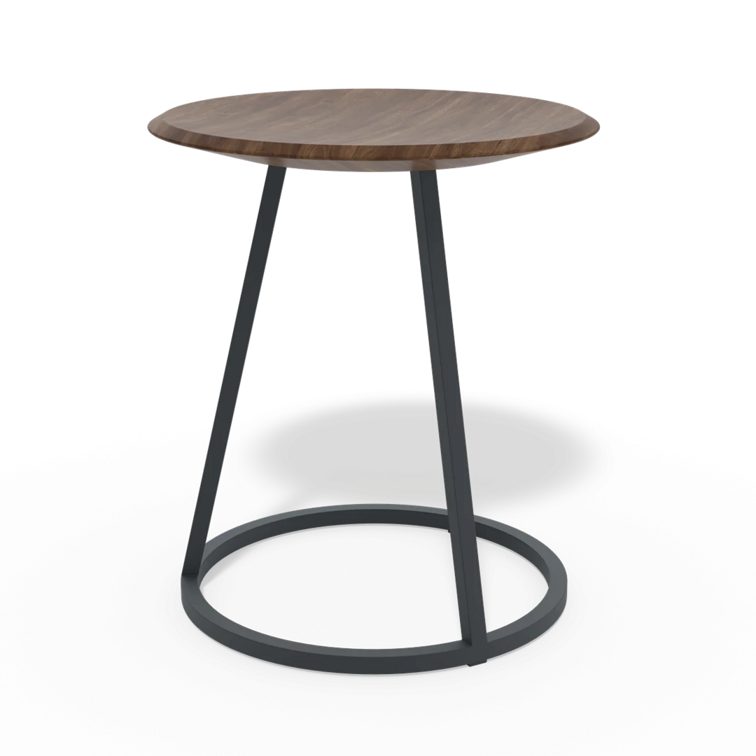 Harto Stool Gustave: Natural Walnut-Slate Grey