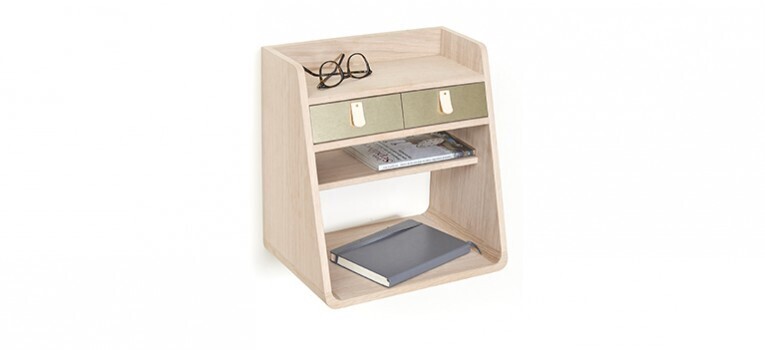 Harto Suzon Wall Mounted Storage-Brushed Brass