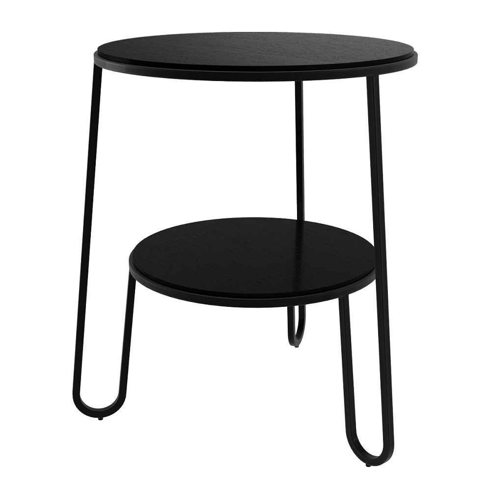Harto Side Table Anatole: Tinted Black Oak / Black