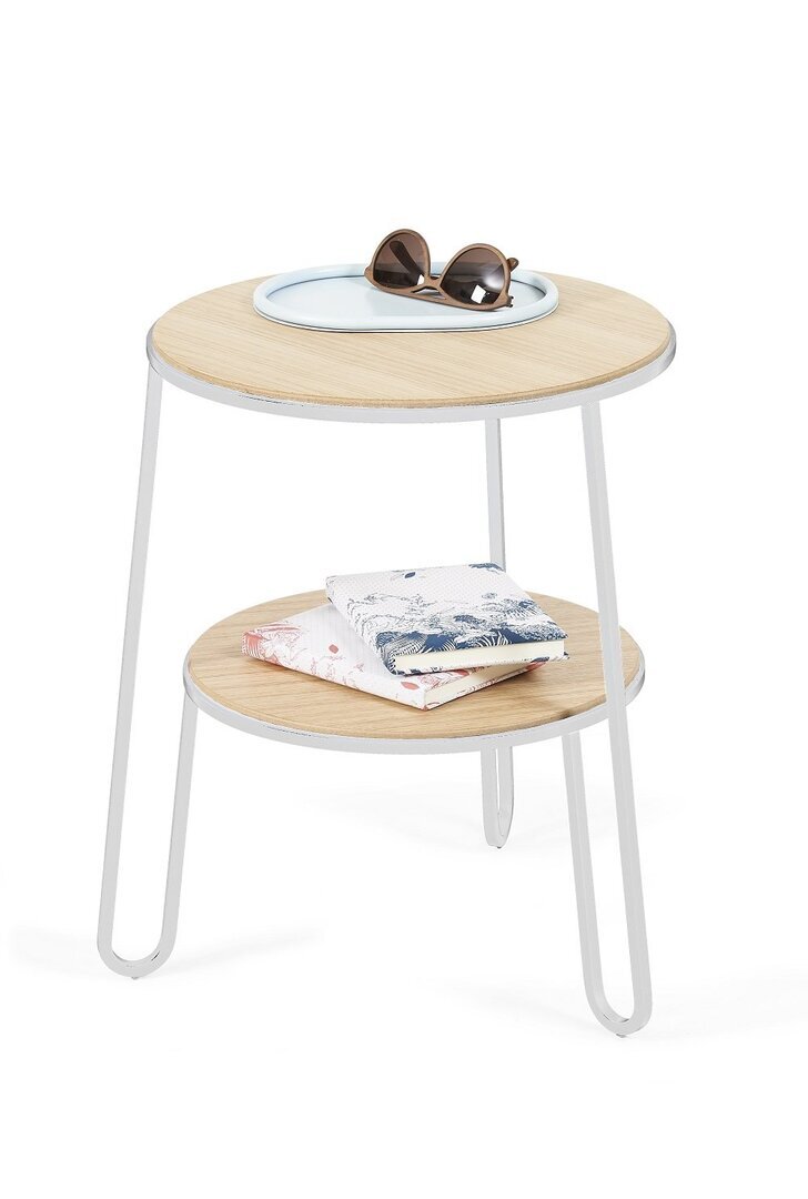 Harto Side Table Anatole: Natural Oak / White
