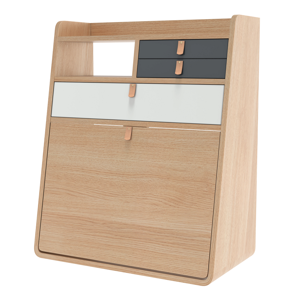 Natural Oak - Light Grey / Slate Grey