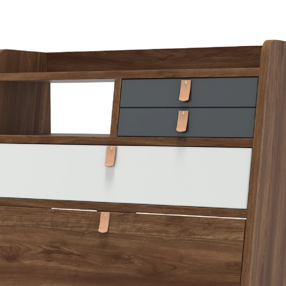 Natural Walnut - Light Grey / Slate Grey