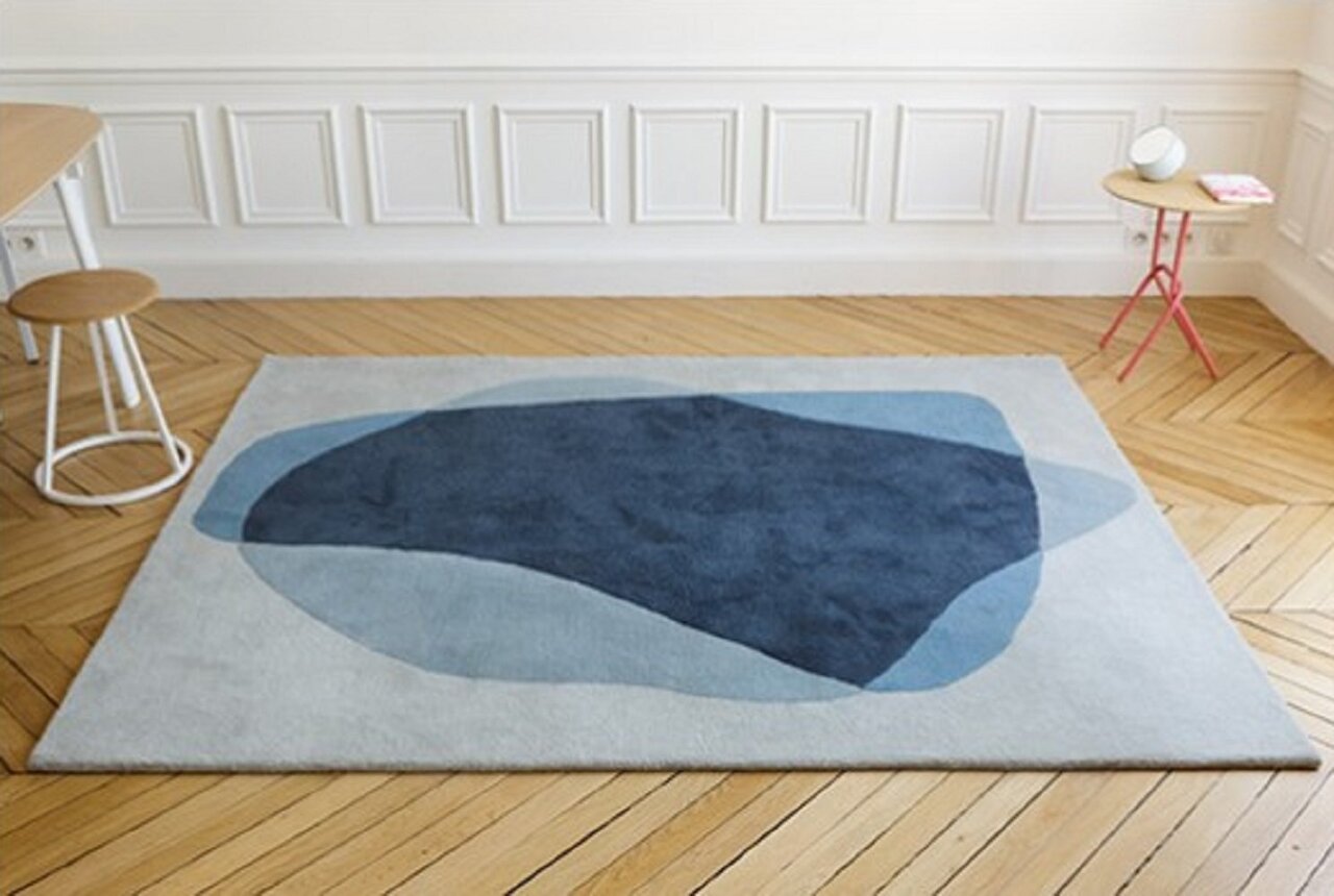 Harto Serge Rug: Blue/Grey