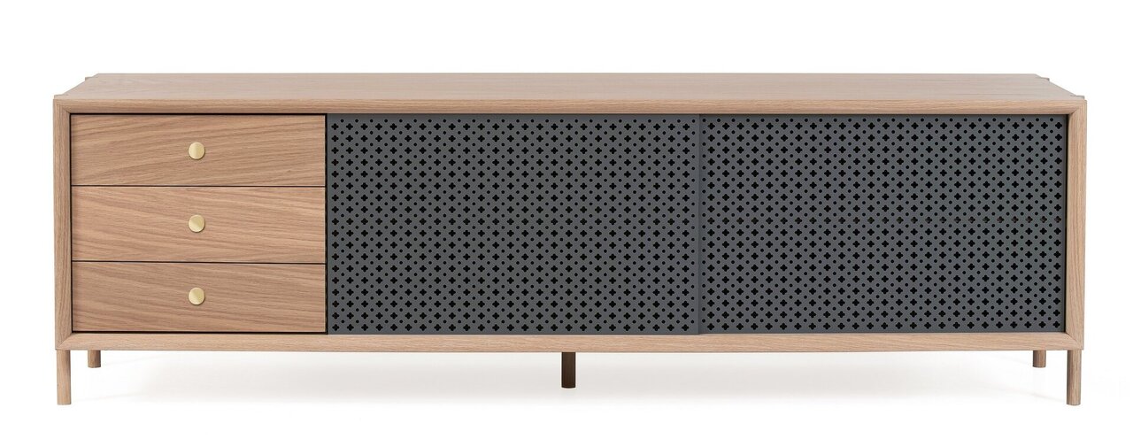 Harto Sideboard Gabin 162 cm: Natural Oak / Slate Grey