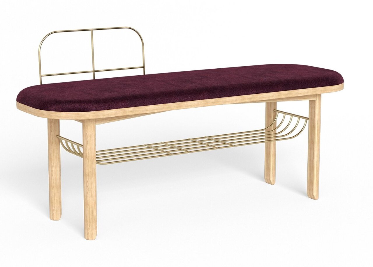 Harto Bench Eustasche - Sitzbank: Burgundy / Wine