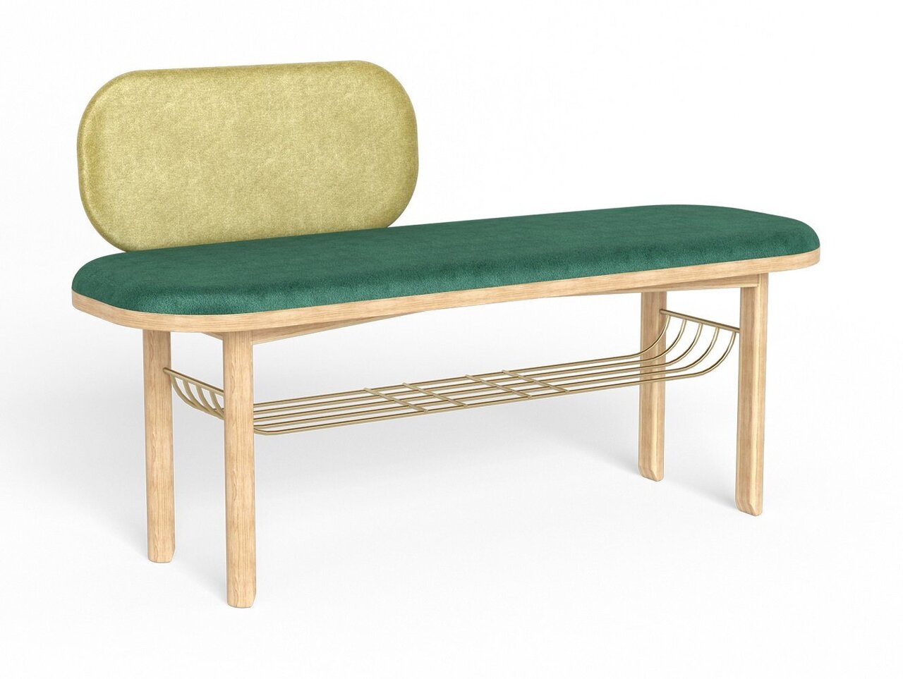 Harto Bench Eustasche - Sitzbank: Green / Mud
