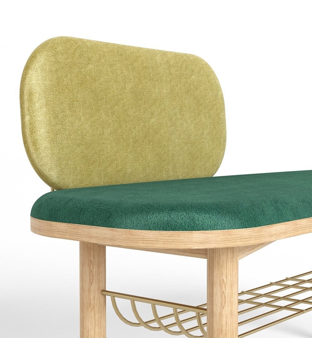 Harto Bench Eustasche - Sitzbank: Green / Mud