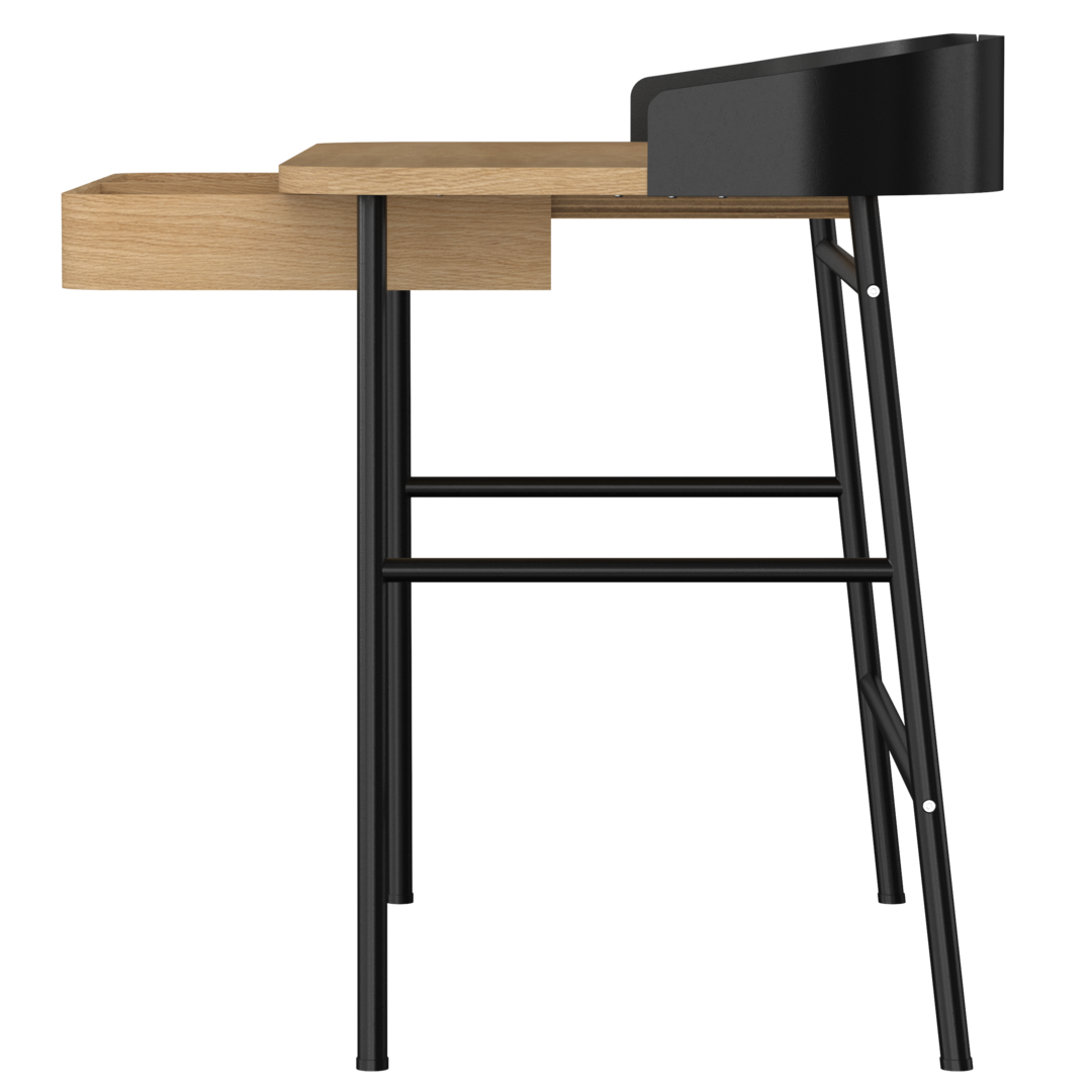 Harto Desk Victor - Schreibtisch: Natural Oak - Grey