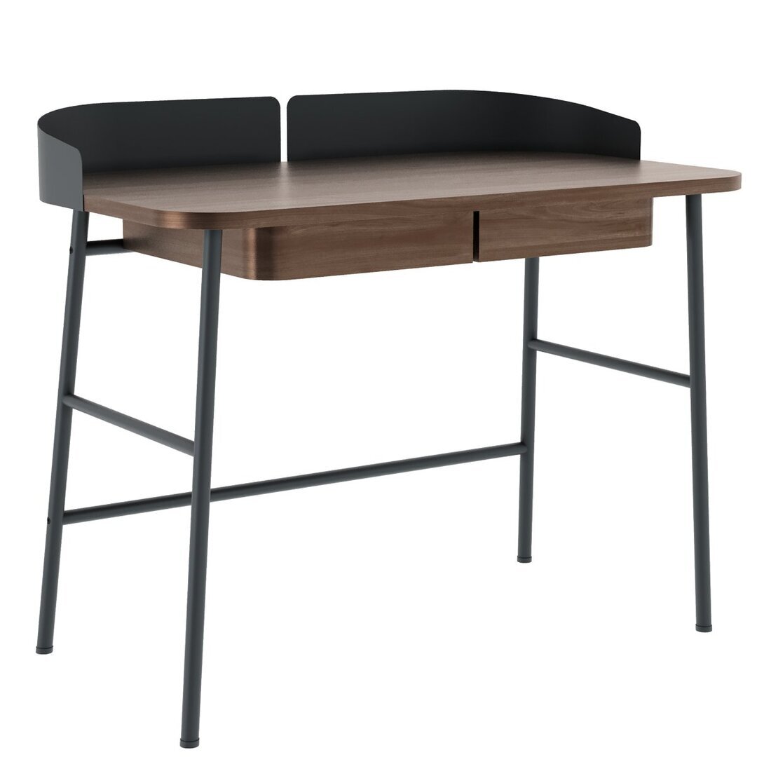 Harto Desk Victor - Schreibtisch: Natural Walnut - Grey