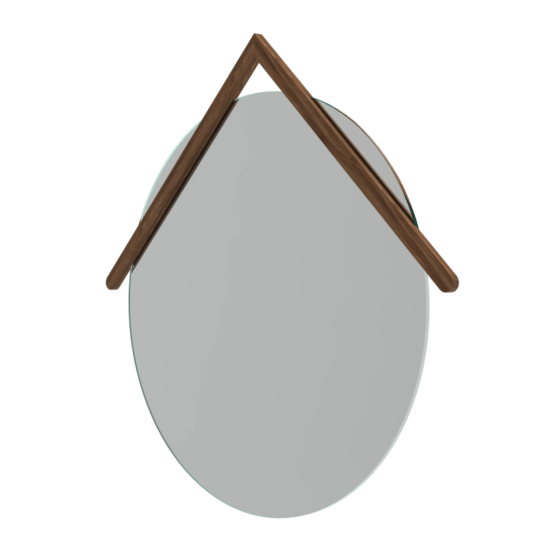 Harto Mirror Grand Lubin - Natural Walnut