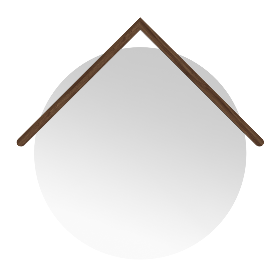 Harto Mirror Grand Lubin - Natural Walnut