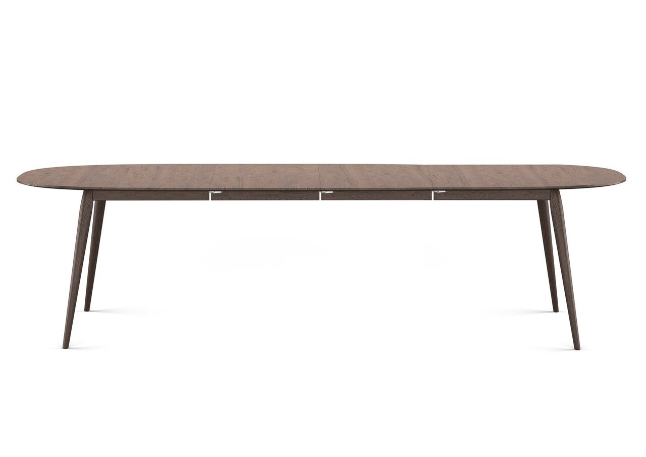 Bruunmunch PLAYdinner Lamé in Oak Smoked with 2 extensions plates - Tisch