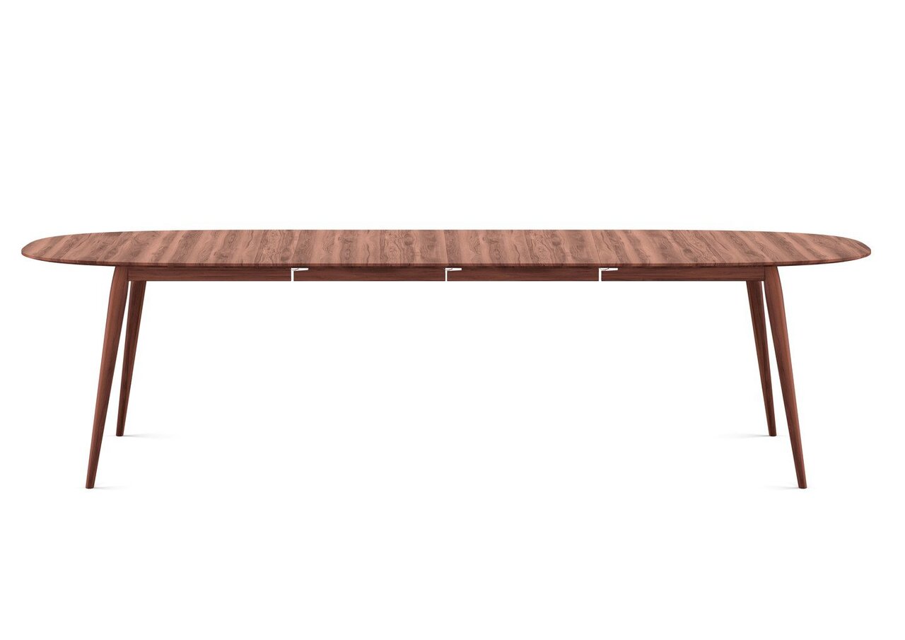 Bruunmunch PLAYdinner Lamé in Walnut White Oil with 2 extensions plates - Tisch