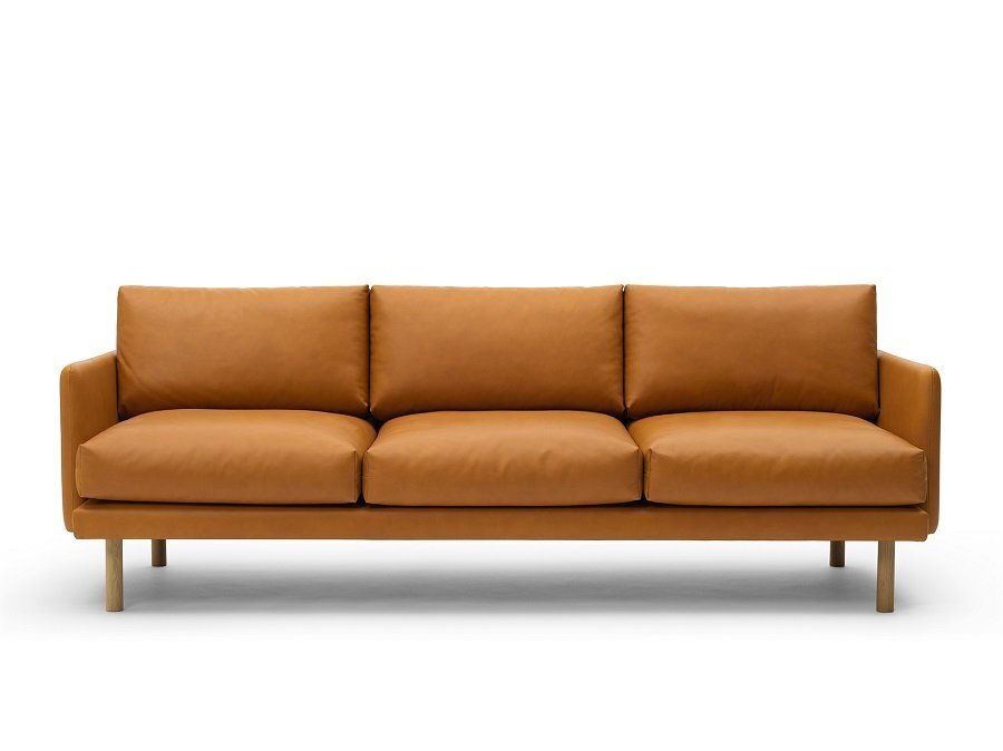Bruunmunch EMO 3 Seater in Dakar Aniline Leather - Sofa: Cognac