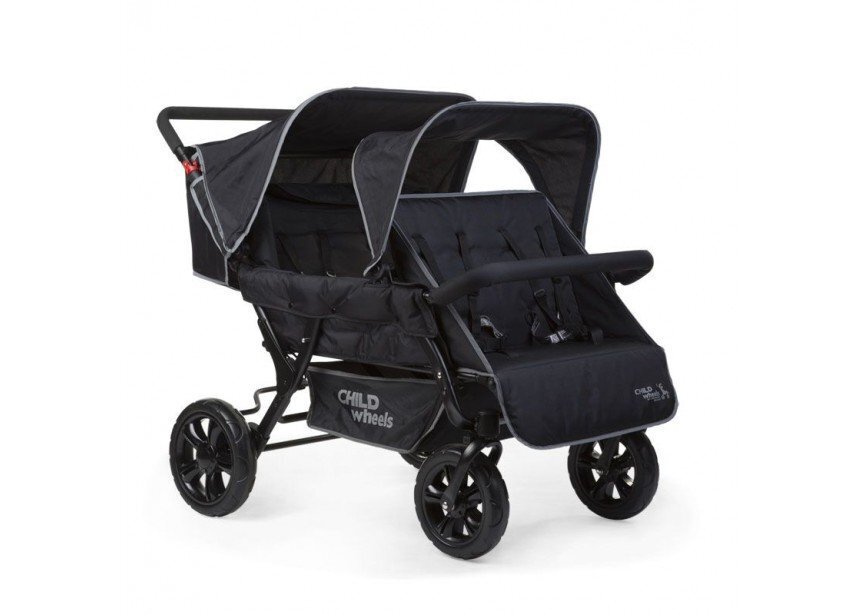 Childhome Two By Two Sportwagen + Regenschutz, Sonnenschutz