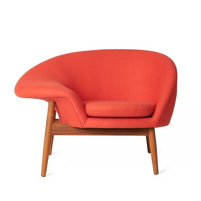 Warm Nordic Fried Egg Lounge chair - Apple red