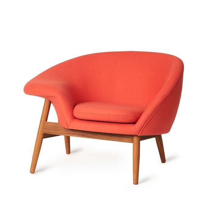 Warm Nordic Fried Egg Lounge chair - Apple red