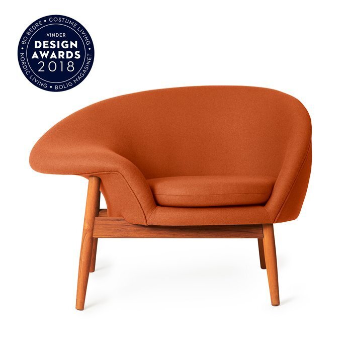 Warm Nordic Fried Egg Lounge chair - Caramel