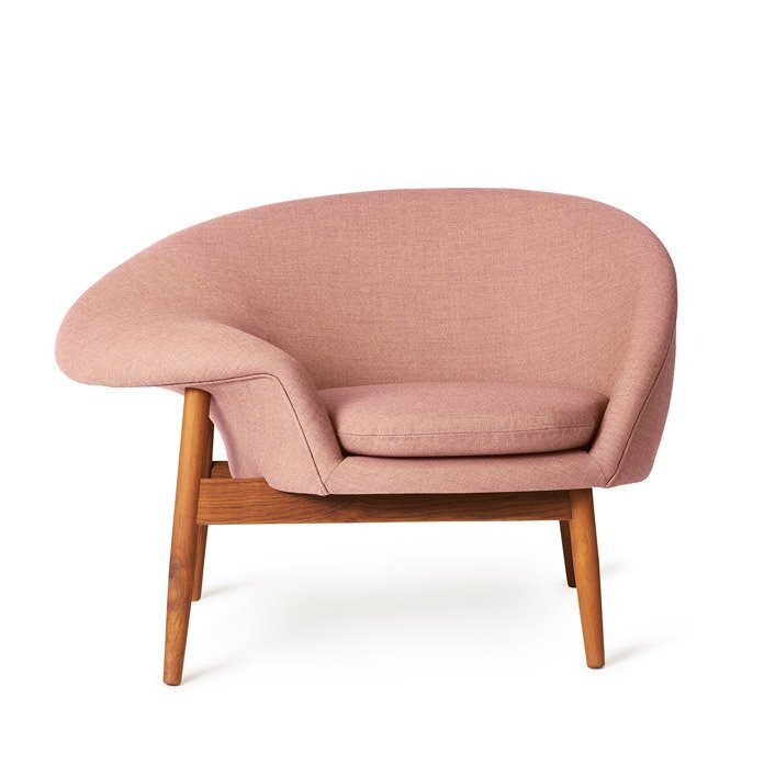 Warm Nordic Fried Egg Lounge chair - Pale rose