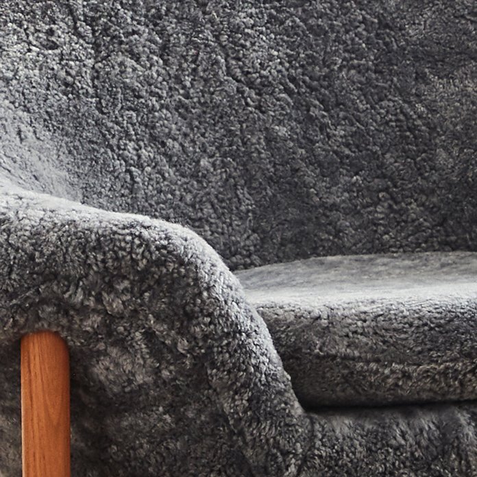 Warm Nordic Fried Egg Lounge chair - Scandinavian grey