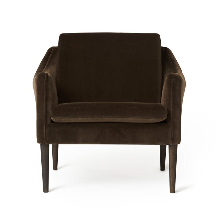 Warm Nordic Mr. Olsen Lounge chair - Java brown velvet