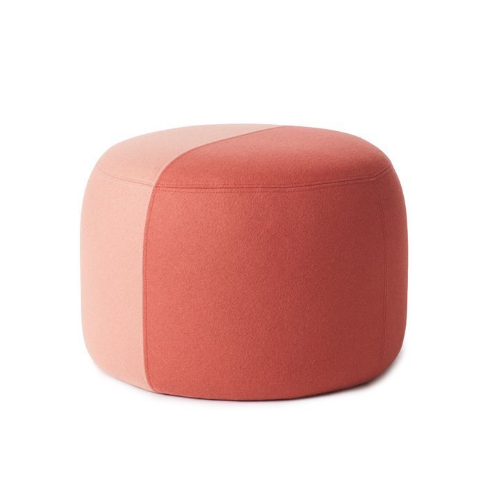 Warm Nordic Dainty Pouf - Coral/Blush