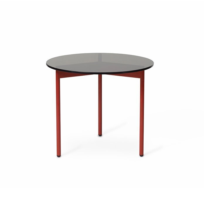 Warm Nordic From Above Table Ø52 - Smoke/Rusty red