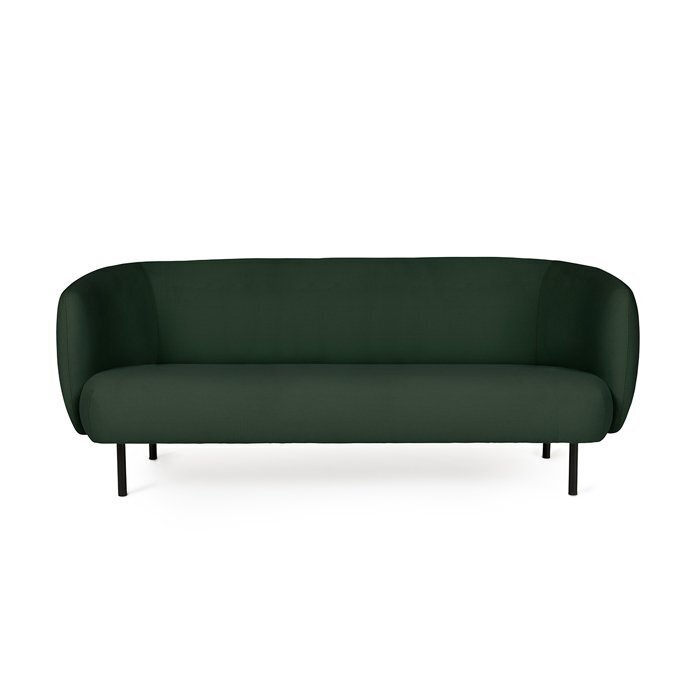 Warm Nordic Cape Sofa, 3 seater - Forest green