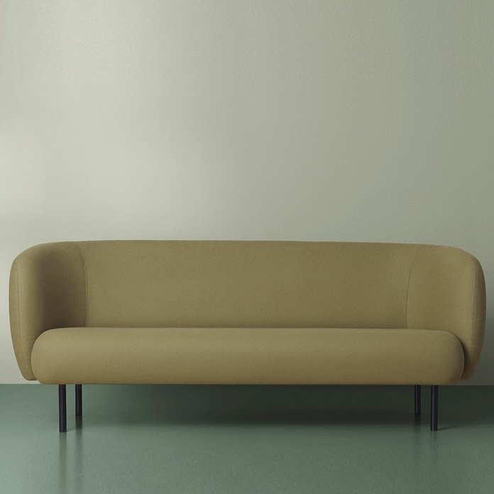 Warm Nordic Cape Sofa, 3 seater - Olive