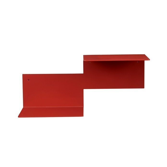 Warm Nordic Repeat Shelf Right Unit - Rusty red