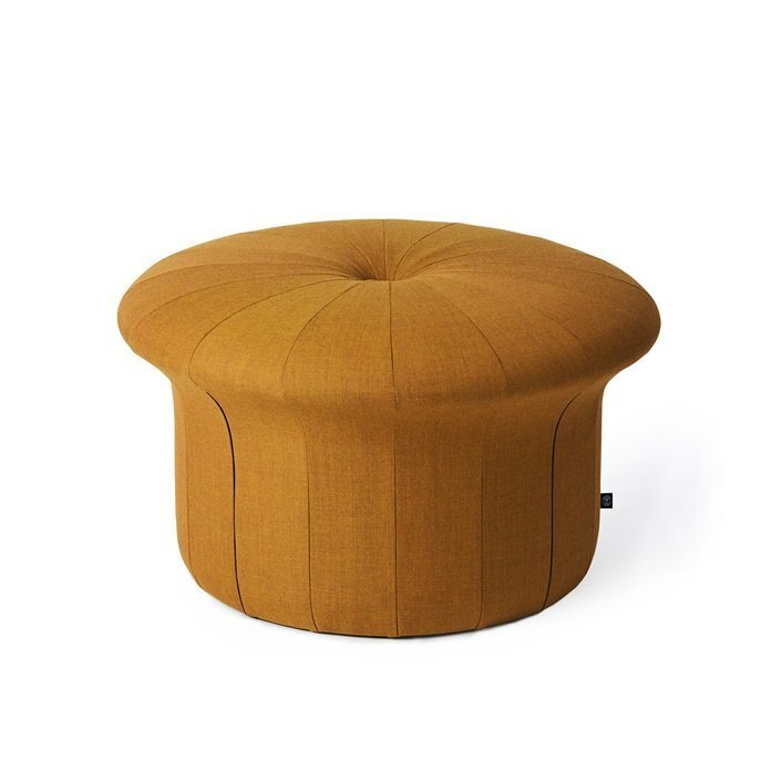 Warm Nordic Grace Pouffe - Dark ochre