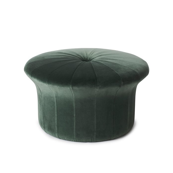 Warm Nordic Grace Pouffe - Forest green