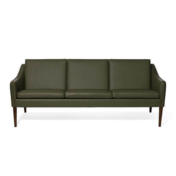 Warm Nordic Mr. Olsen Sofa 3 seater - Pickle green leather